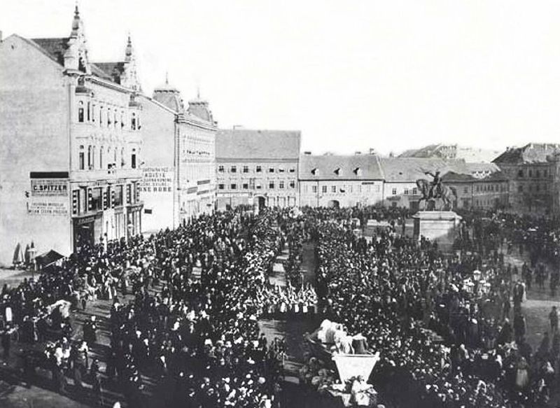 Trg bana Jelačića 1891. godine A